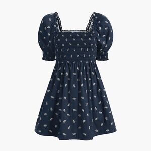 Never worn Hill House Athena Navy Paisley dress XSM